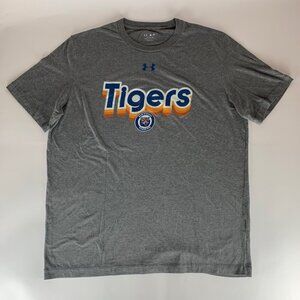 Detroit Tigers MLB Retro Gray Under Armour Short Sleeve Athletic Shirt Mens XL